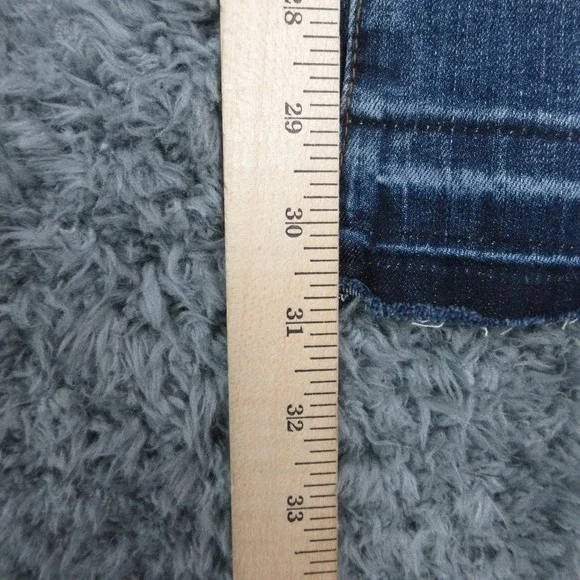 STS Blue Jeans Womens 29 Blue Mandy Baby Flare High Rise Fringe 31x31* NWT - Picture 7 of 16